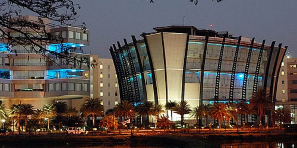 Skyline view of Bangalore, often referred to as the Silicon Valley of India, showcasing its modern infrastructure and bustling technology sector.