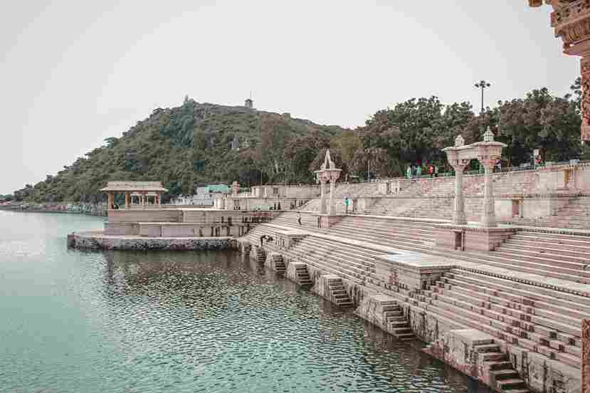 Scenic view of Sajjangarh Palace in Udaipur, Rajasthan, India