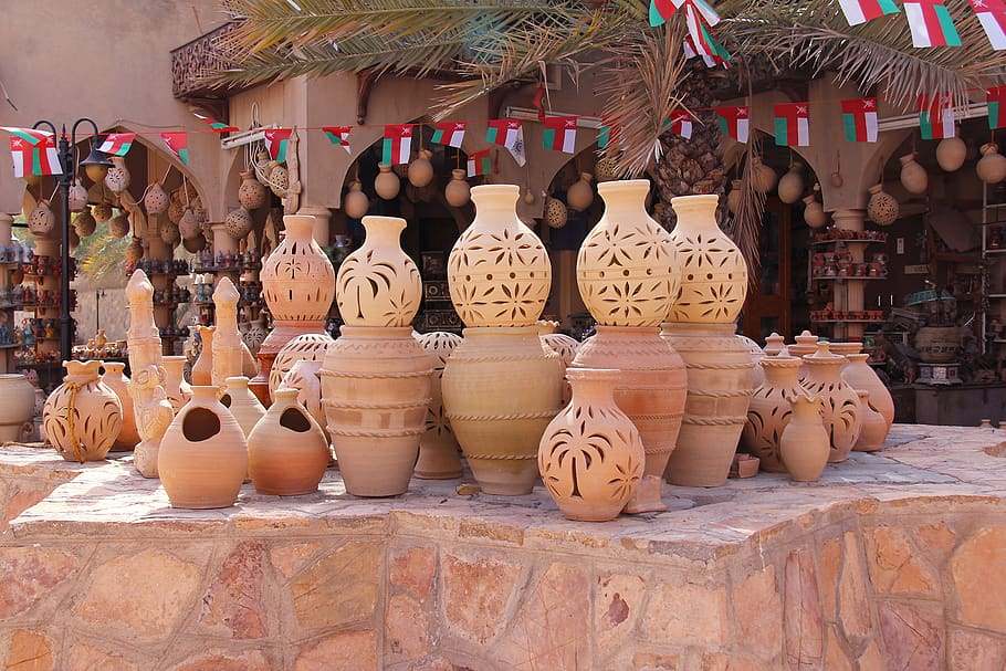 Handcrafted clay pots, an example of traditional art and craft in Jaipur. Image sourced from Google.